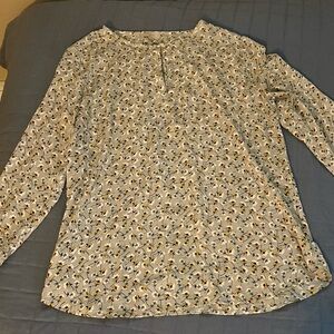 LOFT Multicolor Floral Blouse
